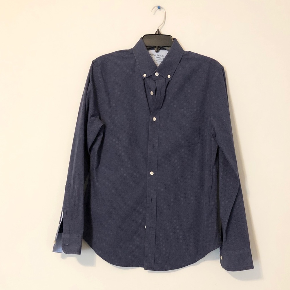BANANA REPUBLIC Luxe Poplin Slim Fit Shirt (S)
